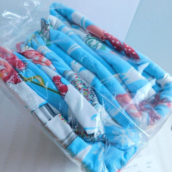 NEW NICK & NORA Flamingo on Ice Airstream Flannel FULL Bed Sheet Pillowcase Set - Picture 5 of 11